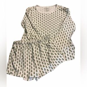 Lila and Hayes 12 girls Christmas tree pajamas set